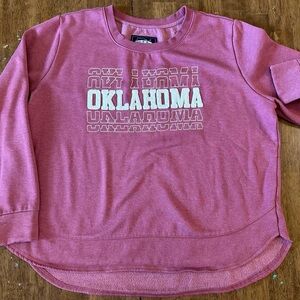 Women’s Oklahoma Faded Red Embroidered Sweatshirt